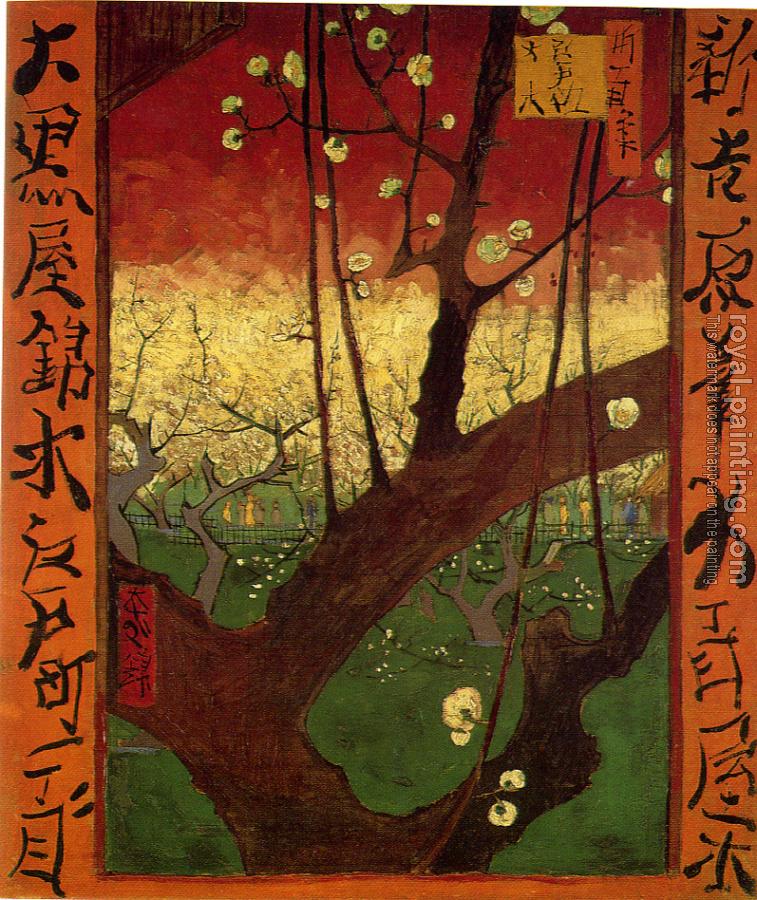 Vincent Van Gogh : Japonaiserie:Flowering Plum Tree(after Hiroshige)